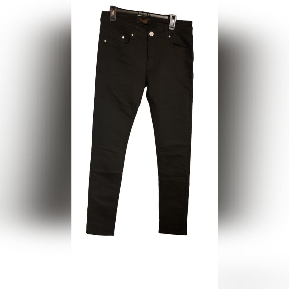 Mens Hatem Sayki "Gomez" Twill Black Jeans